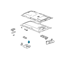 OEM 2004 Chevrolet Tahoe Sunroof Switch Diagram - 15089942