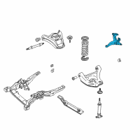 OEM 2005 Chevrolet Astro Knuckle Diagram - 15124101