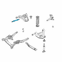 OEM Buick Control Arm Shaft Kit Diagram - 14022172
