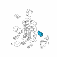 OEM 2012 Nissan Leaf Body Control Module Assembly Diagram - 284B1-3NA0D