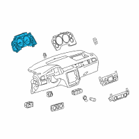 OEM 2010 Chevrolet Tahoe Instrument Cluster Diagram - 20958792