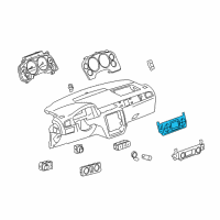 OEM 2013 Chevrolet Tahoe Dash Control Unit Diagram - 22866553