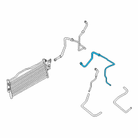 OEM 2018 Nissan Titan XD Hose-Oil Cooler, Auto Transmission Diagram - 21631-EZ30A