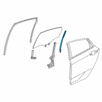 OEM 2019 Honda Civic Sash, R. RR.RR. Door (Lower) Diagram - 72731-TEA-T01