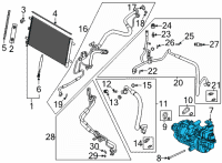 OEM 2022 Ford F-150 COMPRESSOR ASY Diagram - ML3Z-19703-A