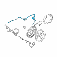 OEM Nissan Xterra Tube Assembly-Rear Brake, R Diagram - 46290-1Z600