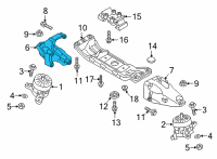 OEM 2020 Kia K900 Bracket-Engine SUPPO Diagram - 21825J6200