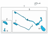 OEM Hyundai Kona Electric Lamp Assembly-License Plate Diagram - 92501-J9600