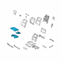 OEM 2012 BMW X5 Sports Seat Upholstery Parts, Leather Diagram - 52-10-7-277-568