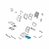 OEM 2012 BMW X5 Seat Upholstery Diagram - 52-10-7-161-878