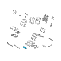 OEM 2013 BMW X5 Thigh Support Upholstery Diagram - 52-10-7-167-374