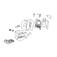 OEM 2005 Buick Park Avenue Switch Asm-Seat Adjuster Diagram - 25745932