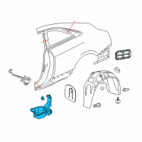 OEM 2019 Cadillac ATS Filler Pocket Diagram - 84148442