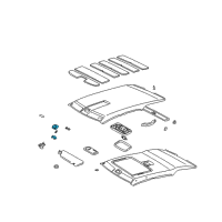 OEM Lexus RX300 Box Assy, Roof Console Diagram - 63650-0W011-B0