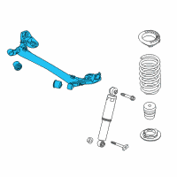OEM 2015 Kia Rio Torsion Axle Complete Diagram - 551001W110