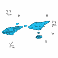 OEM 2019 Lexus RX450h Headlamp Assembly, Left Diagram - 81150-0E271