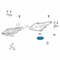 OEM 2019 Lexus RX350 Computer Sub-Assembly, HEADLAMP Diagram - 81016-0E280