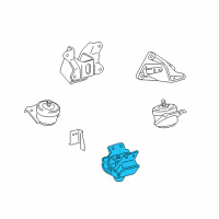 OEM Toyota FJ Cruiser Rear Mount Diagram - 12371-31310