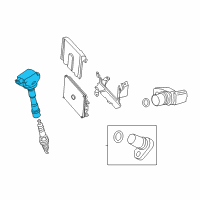 OEM 2013 Honda Civic Coil Assembly A, Plug Top Diagram - 30520-RBJ-S01