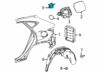 OEM 2022 Lexus NX350 LID SUB-ASSY, FUEL F Diagram - 77305-78010