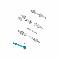 OEM 2009 GMC Acadia Cv Intermediate Shaft Diagram - 20899365