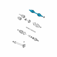 OEM 2008 Saturn Outlook Axle Assembly Diagram - 25849949