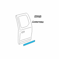 OEM 2002 Toyota Tundra Side Molding Diagram - 75741-0C020-A0