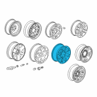 OEM GMC Sierra 1500 Wheel Diagram - 9597223