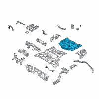 OEM Infiniti G35 Floor-Rear, Rear Diagram - 74514-AM630