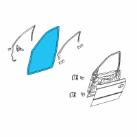 OEM Pontiac GTO Weatherstrip Asm-Front Side Door Diagram - 92092914