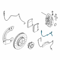 OEM 2016 BMW i8 Brake Hose Front Diagram - 34-32-6-868-960