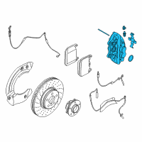 OEM 2017 BMW i8 Brake Caliper Left Diagram - 34-11-6-868-231