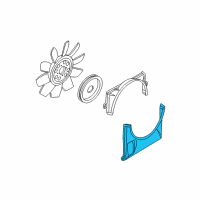 OEM 2004 Ford Explorer Lower Shroud Diagram - 4L2Z-8146-AB