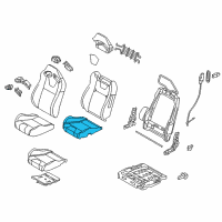 OEM 2013 Ford Mustang Seat Cushion Pad Diagram - CR3Z-63632A23-C