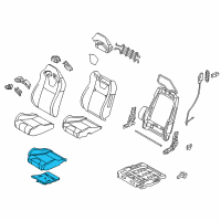 OEM 2013 Ford Mustang Seat Cushion Pad Diagram - DR3Z-63632A22-B