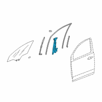 OEM Acura MDX Regulator Assembly, Left Front Door Power Diagram - 72250-STX-A01