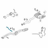 OEM BMW Bracket, Front Pipe Diagram - 18-20-7-553-606