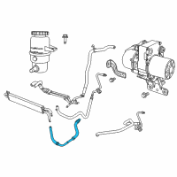 OEM 2014 Jeep Grand Cherokee Tube-Power Steering Return Diagram - 5154458AF