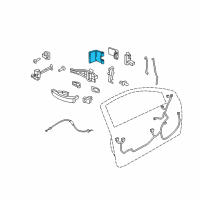 OEM 2008 Saturn Astra Hinge, Front Side Door(Body Side) Diagram - 9130920