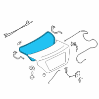 OEM 2012 Nissan Versa WEATHERSTRIP Trunk Lid Diagram - 84830-9KN0A