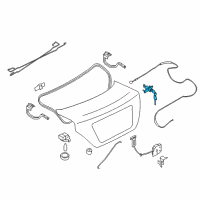 OEM 2019 Nissan Versa Cylinder Set-Trunk Lid Lock Diagram - H4660-3BA0A