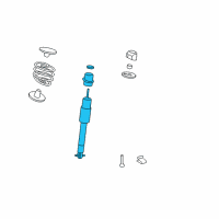 OEM Buick Lucerne Shock Absorber Diagram - 19300035