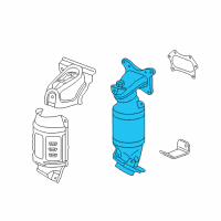 OEM Honda Accord Converter, Primary Diagram - 18190-R40-A00