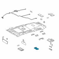 OEM 2008 Lexus LX570 Lamp Assembly, Dome Diagram - 81240-60070-B0