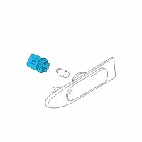 OEM 2016 Kia Soul EV Side Repeater Bulb Holder Assembly Diagram - 925502C000