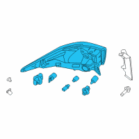 OEM 2017 Nissan Pathfinder Combination Lamp Assy-Rear, LH Diagram - 26555-9PF0A
