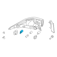 OEM 2015 Nissan Pathfinder Bulb Diagram - 26261-89969