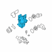 OEM Nissan Thermostat Housing Diagram - 11061-1FD0B