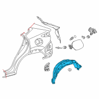 OEM 2016 Lexus NX200t Liner, Rear Wheel Housing Diagram - 65638-78010