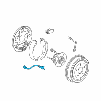 OEM 2006 Pontiac Torrent Rear Speed Sensor Diagram - 22703077